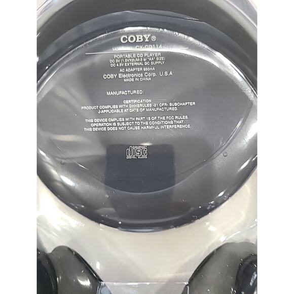 COBY CX-CD114 Personal CD Player Slim Compact Design w/ Headphones NEW SEALED - Picture 14 of 14